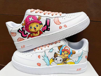 Hand Painted Air Force 1 Sneakers: Custom Anime Shoes white personalized gift design wedding fashion trainers | CT90
