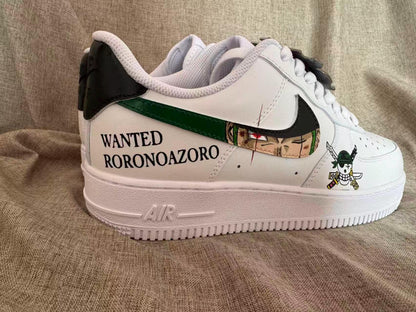 Hand Painted Air Force 1 Sneakers: Custom Anime Shoes white personalized gift design wedding fashion trainers | UT32