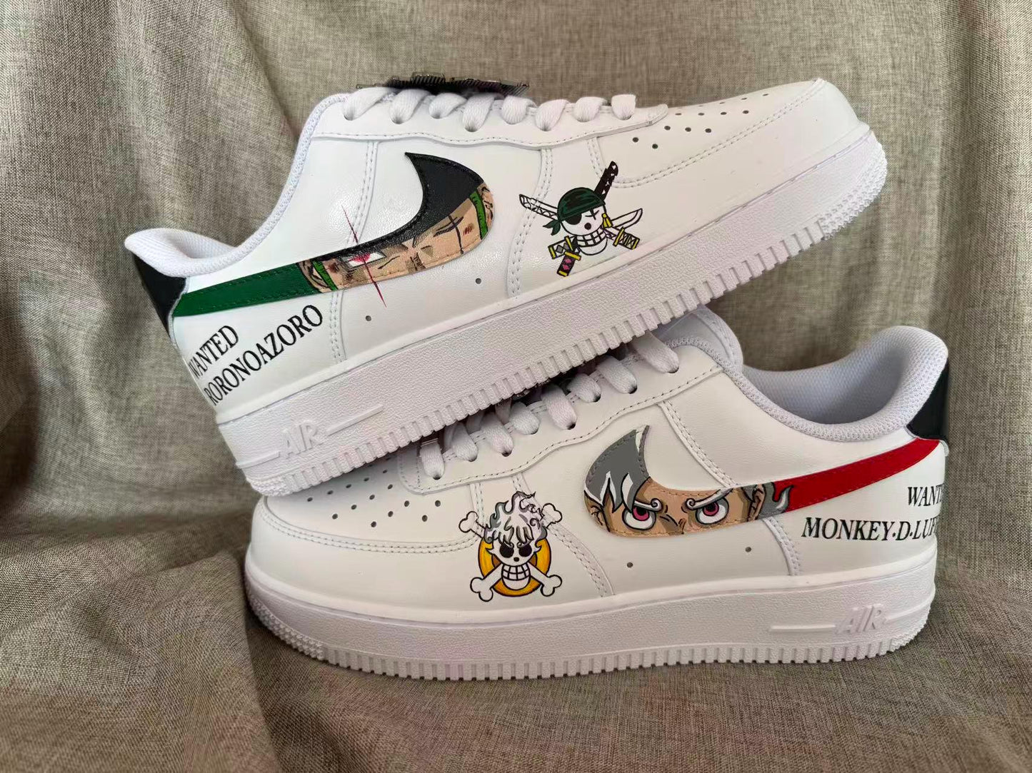 Hand Painted Air Force 1 Sneakers: Custom Anime Shoes white personalized gift design wedding fashion trainers | UT32