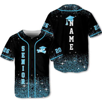 Senior 2026 Baseball Jersey, Glitter Baseball Jersey, Personalized Jersey, Class Off 2026, Graduation, Senior Gifts | UR10