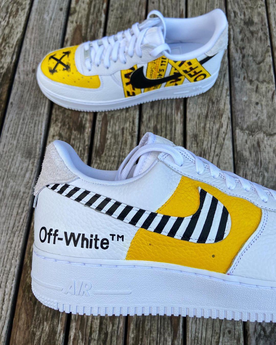 Custom Hand-Painted Air Force 1 Sneakers: AF1 white personalized gift design wedding fashion trainers anime shoes | UA57