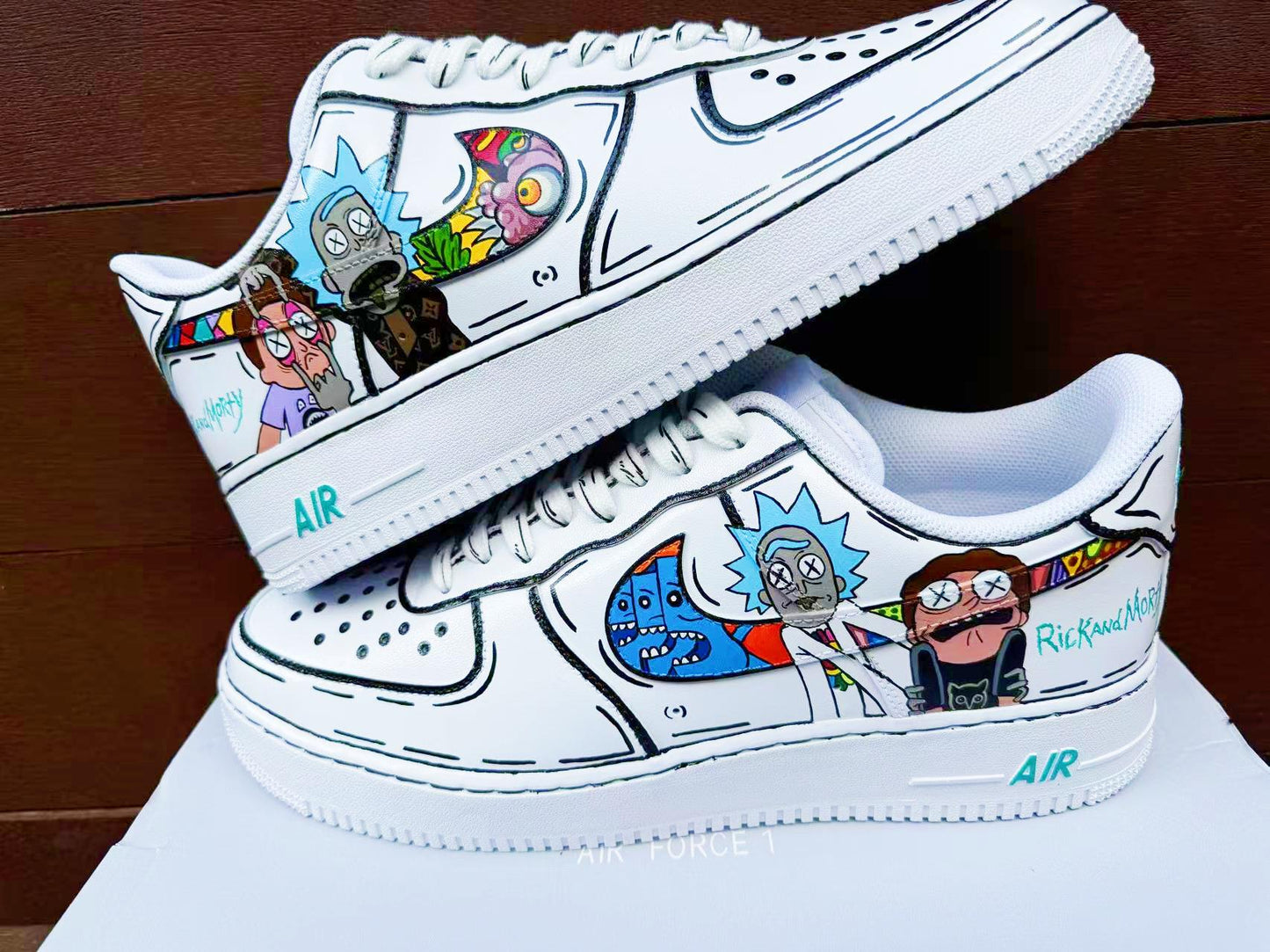 Custom Hand-Painted Air Force 1 Sneakers: AF1 white personalized gift design wedding fashion trainers anime shoes | LL95
