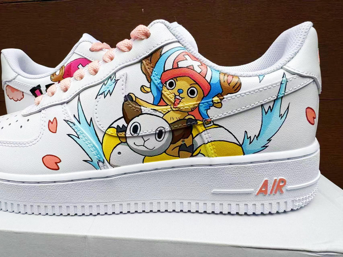Hand Painted Air Force 1 Sneakers: Custom Anime Shoes white personalized gift design wedding fashion trainers | CT90