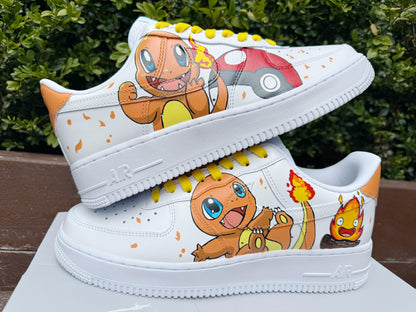 Hand Painted Air Force 1 Sneakers: Custom Anime Shoes white personalized gift design wedding fashion trainers | UA69