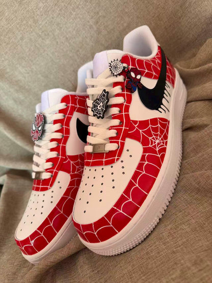 Hand Painted Air Force 1 Sneakers: Custom Anime Shoes white personalized gift design wedding fashion trainers | KH39