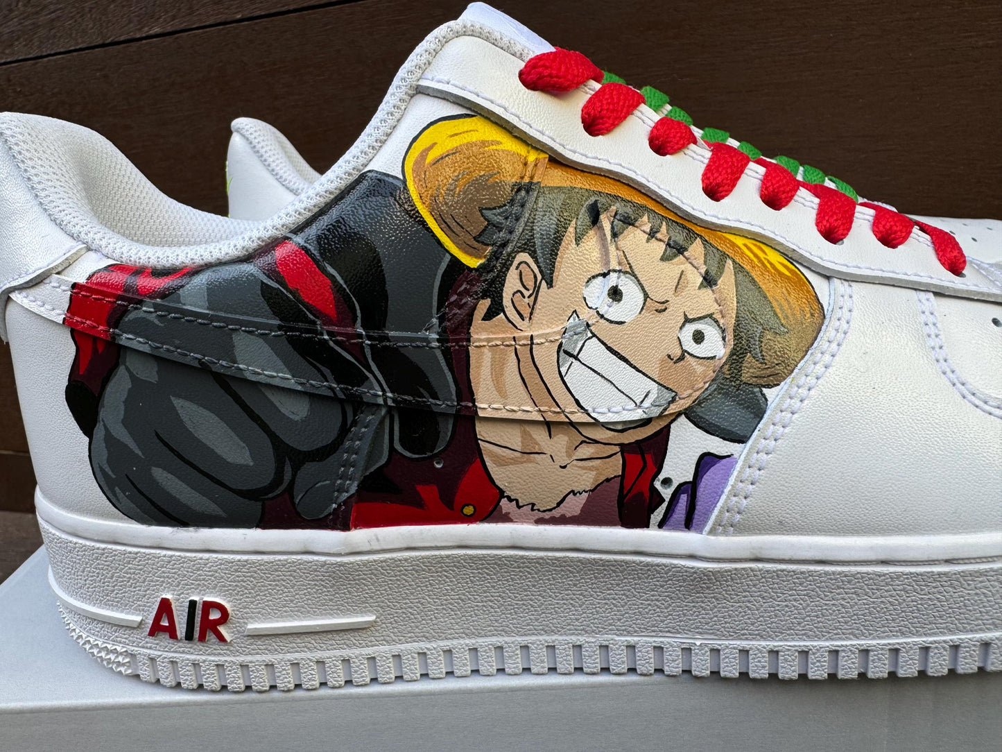 Hand-Painted Air Force 1 Sneakers: Custom Cartoon AF1 white personalized gift design wedding fashion trainers | EV90