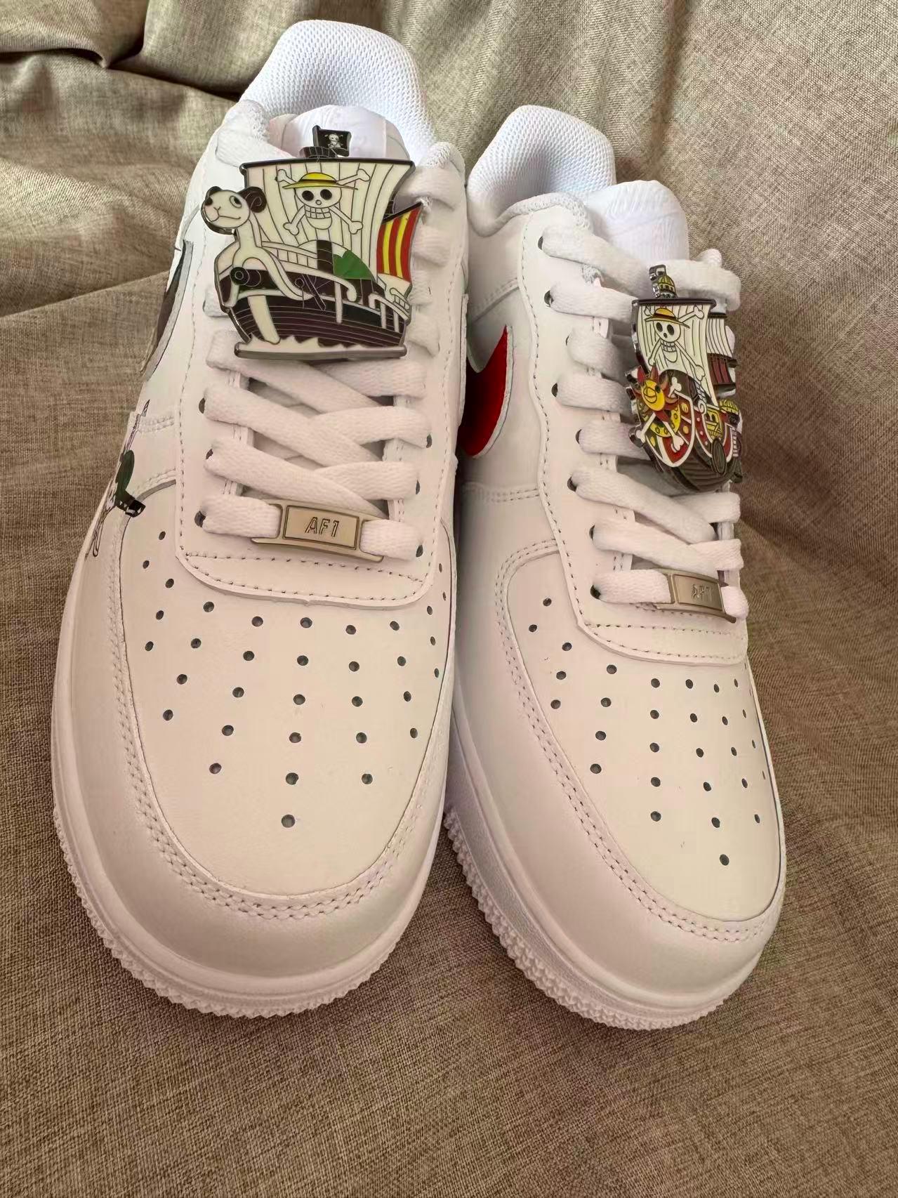 Hand Painted Air Force 1 Sneakers: Custom Anime Shoes white personalized gift design wedding fashion trainers | UT32
