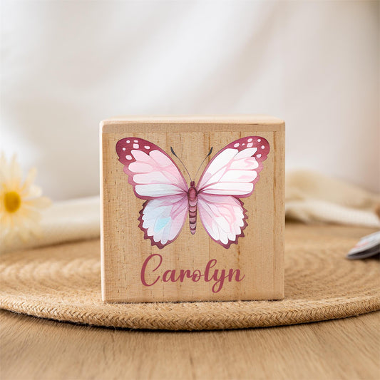 Personalised Butterfly Wooden Piggy Bank,Custom Name Money Box,Kids Coin Bank,Cash Box for Child,Birthday Gift,Back to School Savings