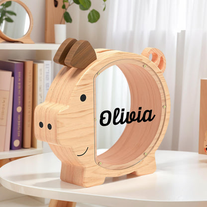 Wooden Piggy Banks, Baby Gifts, Kids Bank, 4 Year Old Boy Gift, Piggy Bank For Girl, Toddler Gifts, Money Banks, Toddler Gift, Gift for Kids