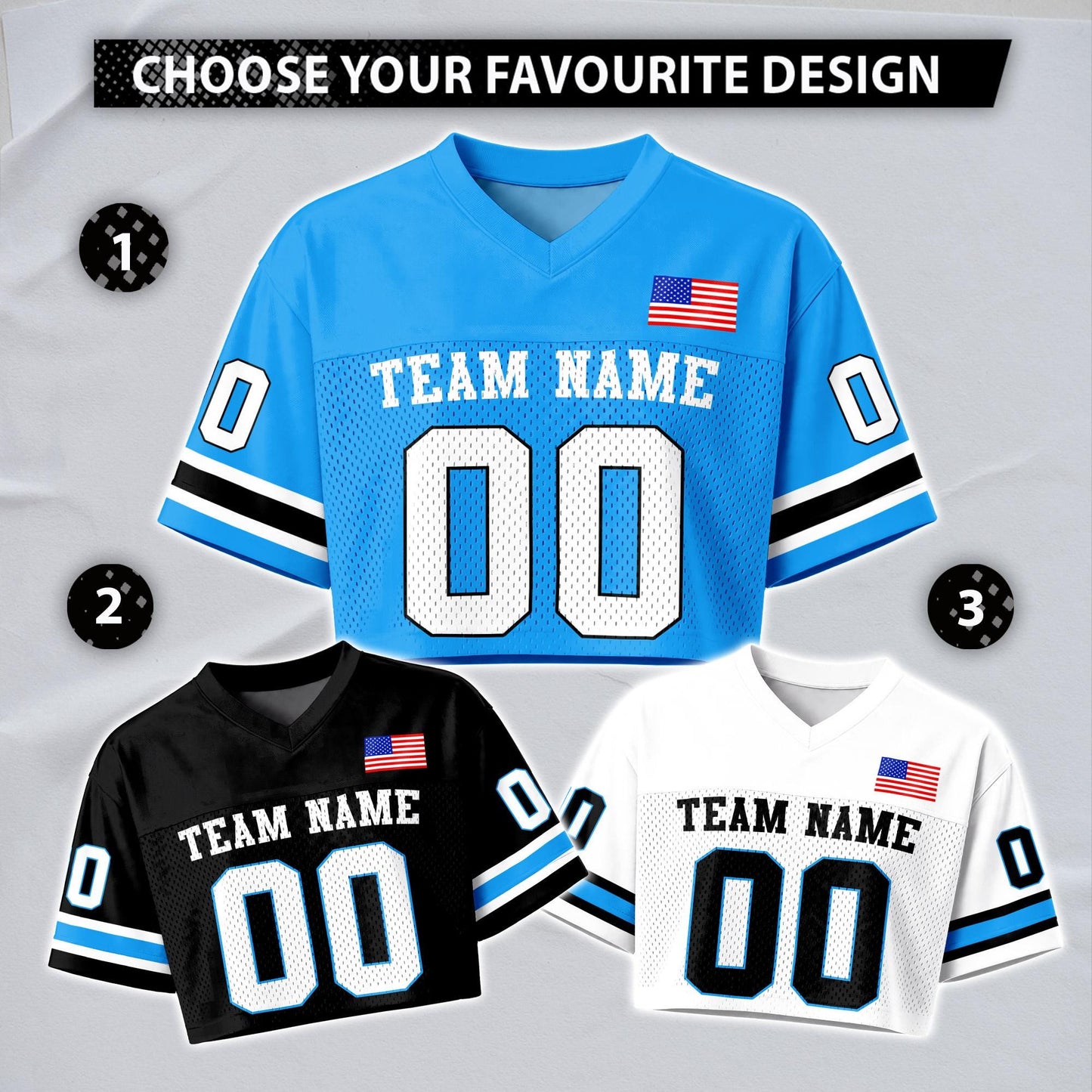 Carolina Football Vintage Jersey Crop Top & Men Jersey Shirt, Retro Game Day Outfit, Athletic Fan Apparel for Football Lovers | IC48