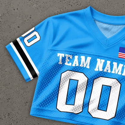 Carolina Football Vintage Jersey Crop Top & Men Jersey Shirt, Retro Game Day Outfit, Athletic Fan Apparel for Football Lovers | IC48
