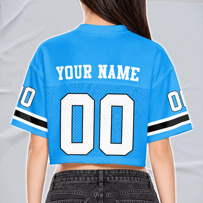Carolina Football Vintage Jersey Crop Top & Men Jersey Shirt, Retro Game Day Outfit, Athletic Fan Apparel for Football Lovers | IC48