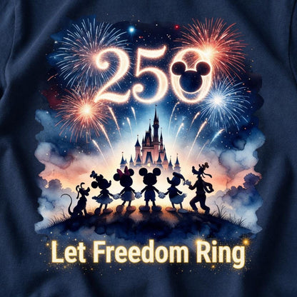 Comfort Colors Disney Mickey 250 Shirt, Let Freedom Ring Patriotic Tee, Fourth Of July T Shirt \Family Gift | CU48