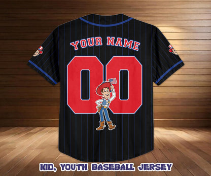 Custom Toy Story 250th Anniversary Baseball Jersey, Personalized Patriotic Shirt | MJ95