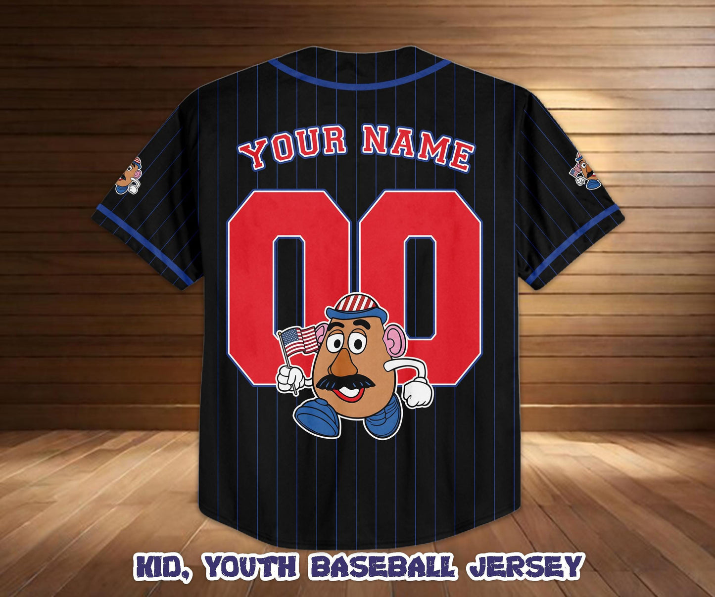 Custom Toy Story Mr Potato Head Baseball Jersey, 250th Anniversary USA Shirt | DG18