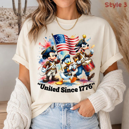 Comfort Colors Disney Mickey 250 Shirt, Let Freedom Ring Patriotic Tee, Fourth Of July T Shirt \Family Gift | CU48