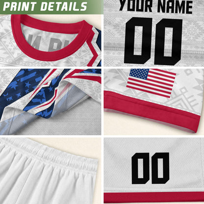 Personalized America Soccer Team Jersey For Men And Kid, Customized American Soccer Jersey, Custom USA Jersey, USA Soccer Jersey Team | RO43