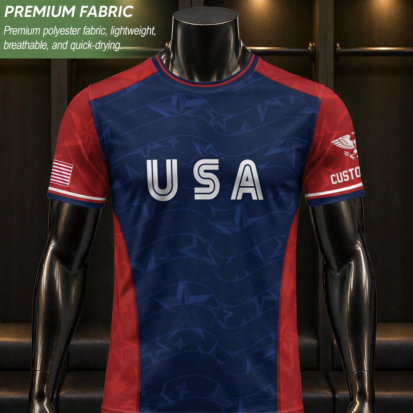 Custom USA Soccer Jersey For Men Women & Kids, Personalized American Soccer Jersey, Americana Game Day Outfit, USA Soccer Jersey Team | XV91