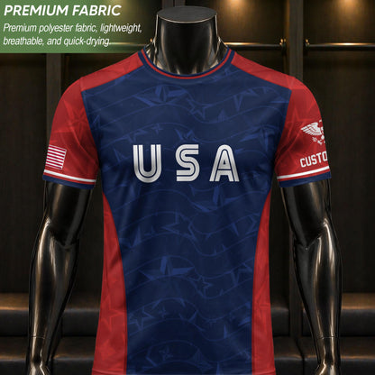 Custom USA Soccer Jersey For Men Women & Kids, Personalized American Soccer Jersey, Americana Game Day Outfit, USA Soccer Jersey Team | XV91