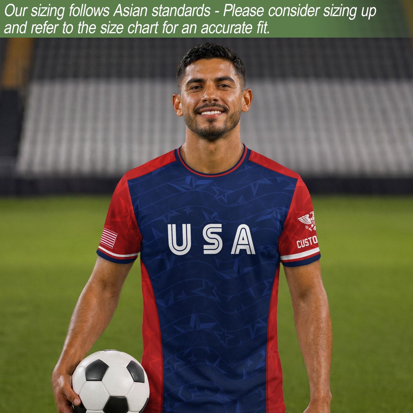 Custom USA Soccer Jersey For Men Women & Kids, Personalized American Soccer Jersey, Americana Game Day Outfit, USA Soccer Jersey Team | XV91