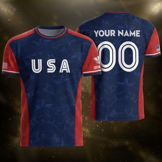 Custom USA Soccer Jersey For Men Women & Kids, Personalized American Soccer Jersey, Americana Game Day Outfit, USA Soccer Jersey Team | XV91