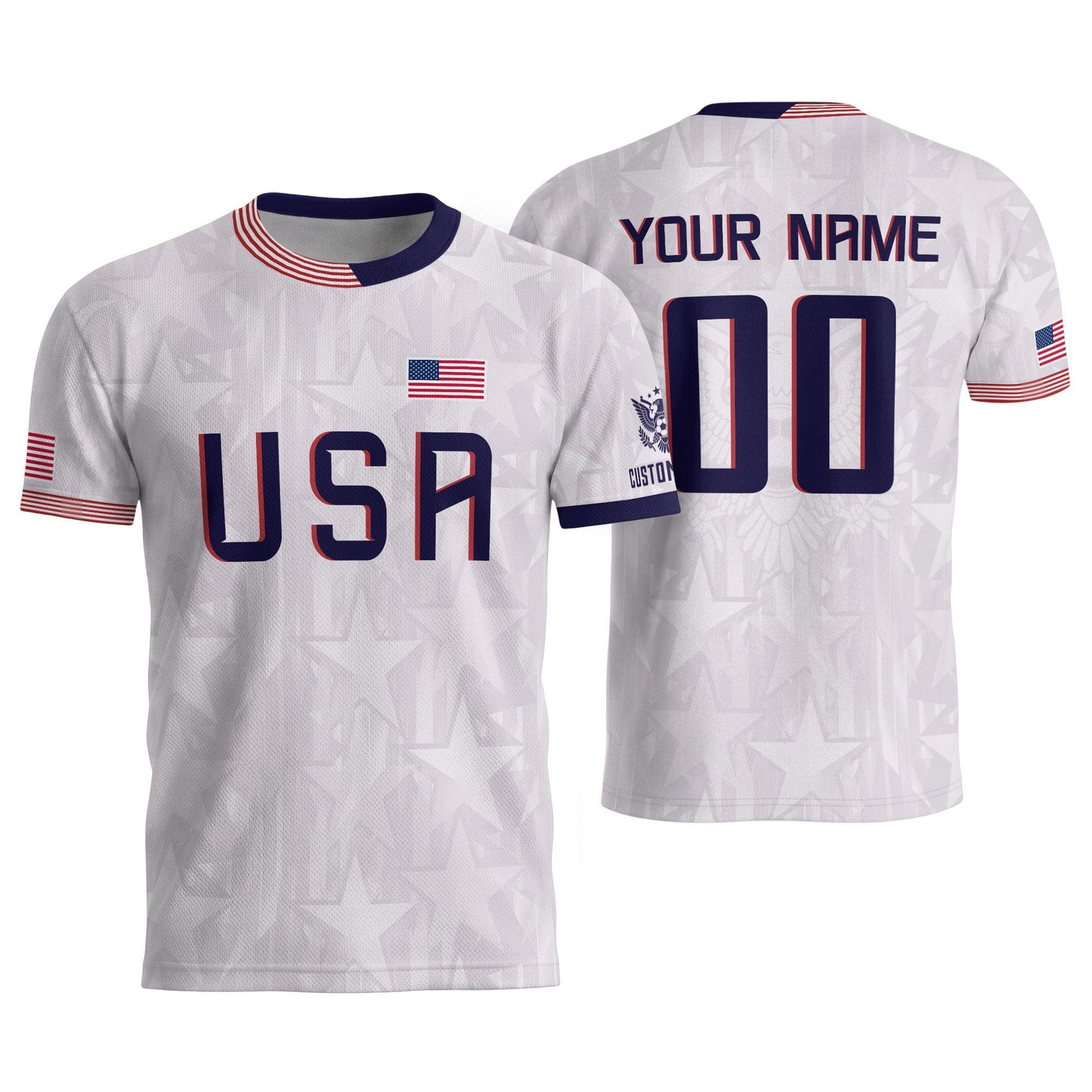 Custom USA Soccer Jersey For Men Women & Kids, Personalized American Soccer Jersey, Americana Game Day Outfit, USA Soccer Jersey Team | HB77