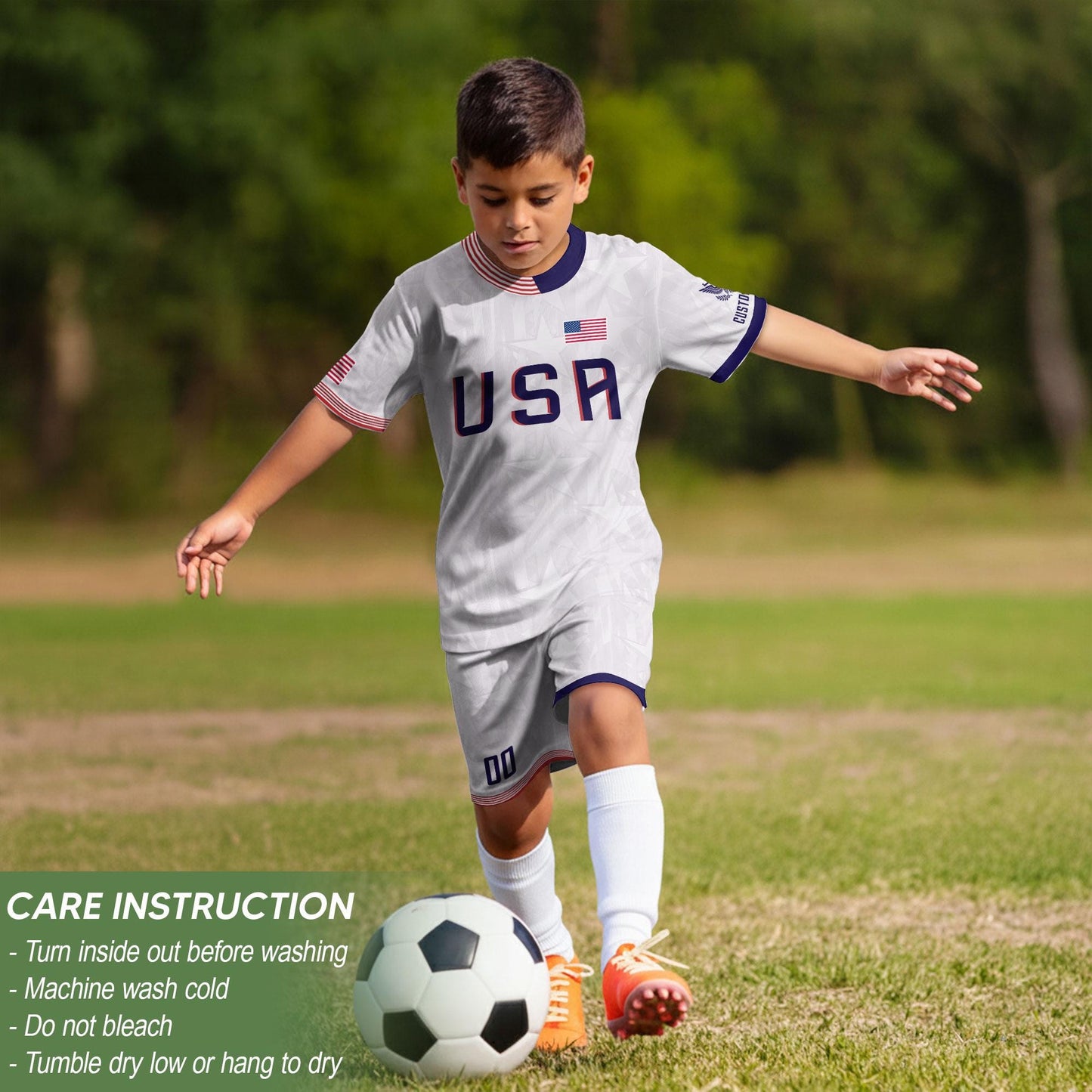 Custom USA Soccer Jersey For Men Women & Kids, Personalized American Soccer Jersey, Americana Game Day Outfit, USA Soccer Jersey Team | HB77