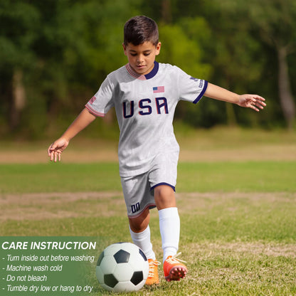 Custom USA Soccer Jersey For Men Women & Kids, Personalized American Soccer Jersey, Americana Game Day Outfit, USA Soccer Jersey Team | HB77