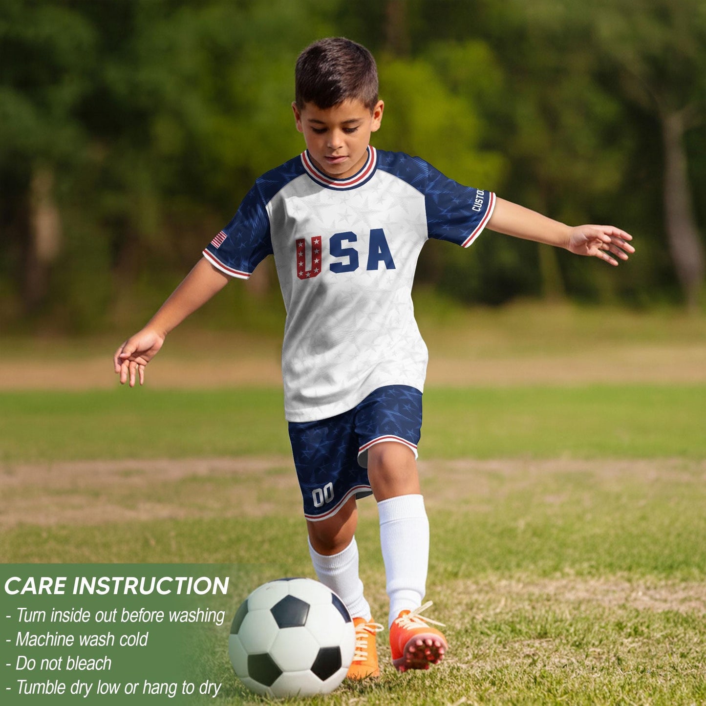 Custom USA Soccer Jersey For Men Women & Kids, Personalized American Soccer Jersey, Americana Game Day Outfit, USA Soccer Jersey Team | OP80