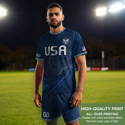 Custom USA Soccer Jersey For Men Women & Kids, Personalized American Soccer Jersey, Americana Game Day Outfit, USA Soccer Jersey Team | UE36