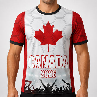 Custom Canada Soccer Jersey 2026 World Cup, Personalized Name Number Shirt, Unisex Fan Apparel Gift | ZA89