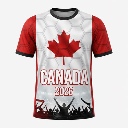 Custom Canada Soccer Jersey 2026 World Cup, Personalized Name Number Shirt, Unisex Fan Apparel Gift | ZA89