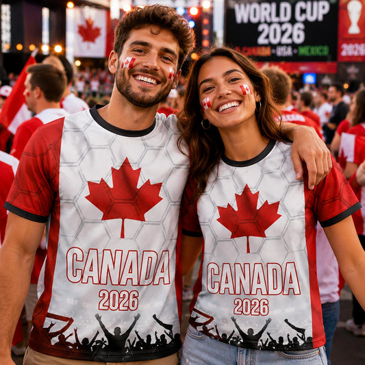 Custom Canada Soccer Jersey 2026 World Cup, Personalized Name Number Shirt, Unisex Fan Apparel Gift | ZA89