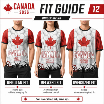 Custom Canada Soccer Jersey 2026 World Cup, Personalized Name Number Shirt, Unisex Fan Apparel Gift | ZA89