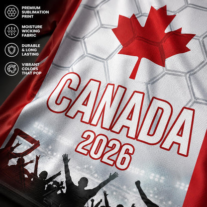 Custom Canada Soccer Jersey 2026 World Cup, Personalized Name Number Shirt, Unisex Fan Apparel Gift | ZA89