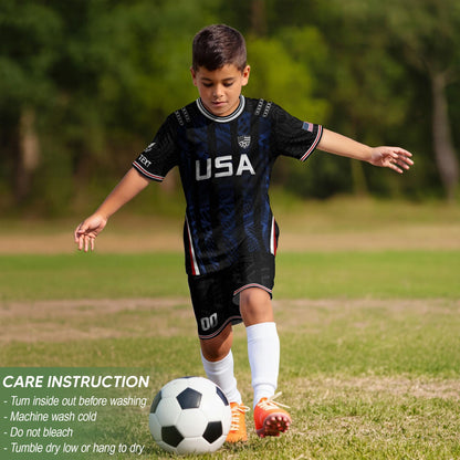 Custom USA Soccer Jersey For Men Women & Kids, Personalized American Soccer Jersey, Americana Game Day Outfit, USA Soccer Jersey Team | VY29