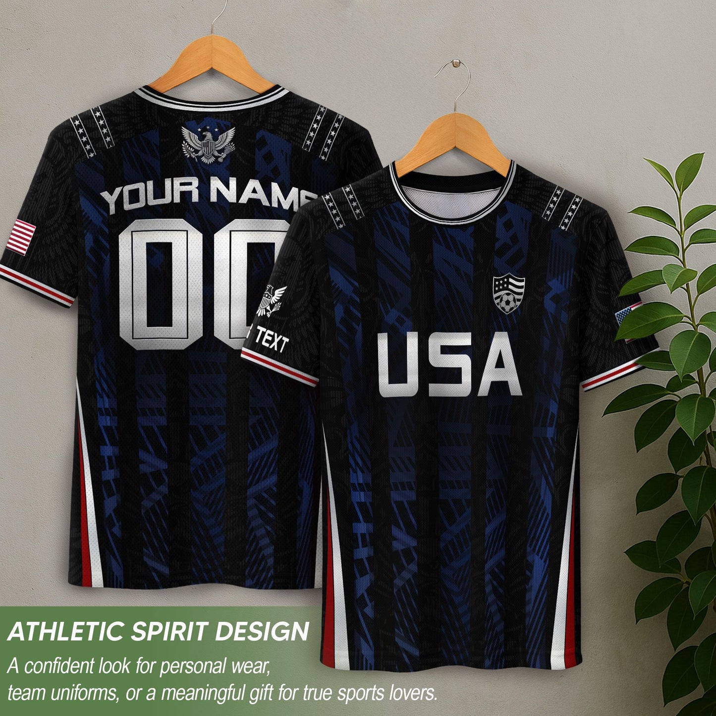 Custom USA Soccer Jersey For Men Women & Kids, Personalized American Soccer Jersey, Americana Game Day Outfit, USA Soccer Jersey Team | VY29