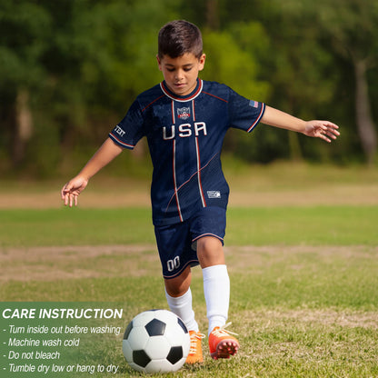 Custom USA Soccer Jersey For Men Women & Kids, Personalized American Soccer Jersey, Americana Game Day Outfit, USA Soccer Jersey Team | TT17