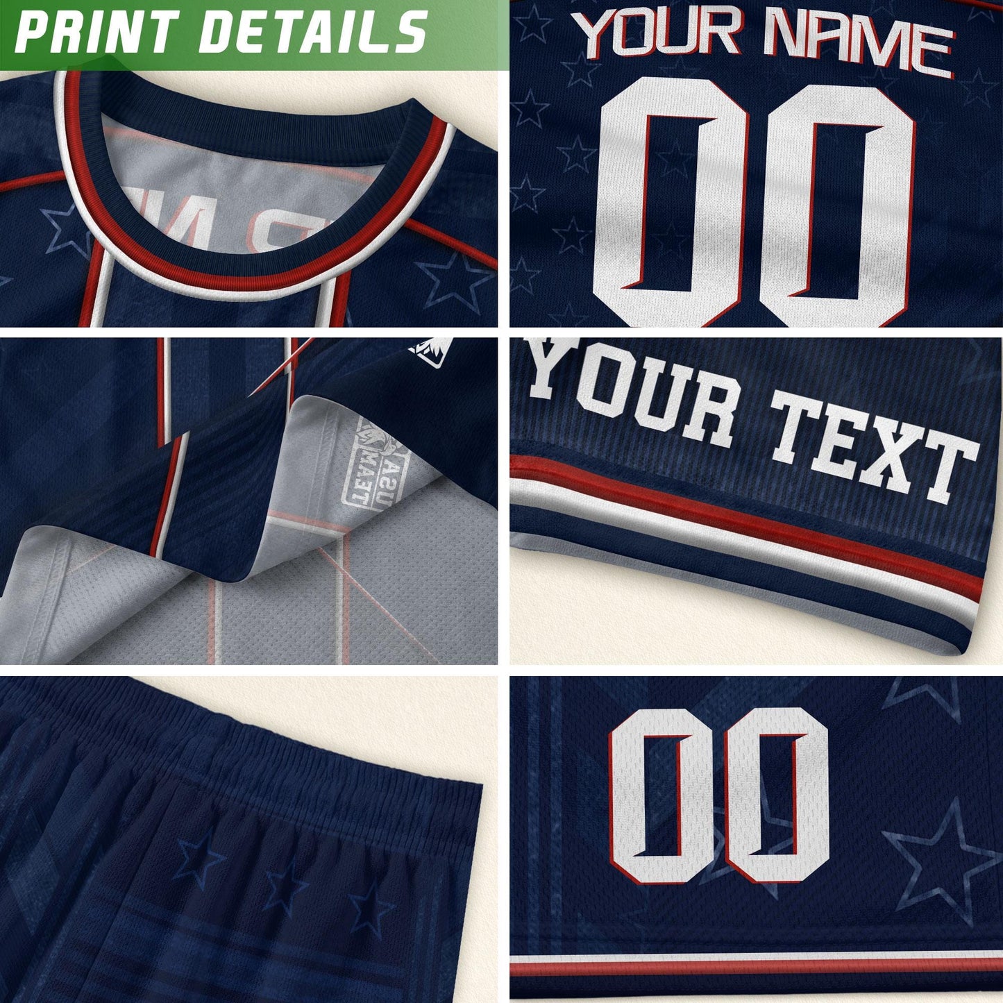Custom USA Soccer Jersey For Men Women & Kids, Personalized American Soccer Jersey, Americana Game Day Outfit, USA Soccer Jersey Team | TT17