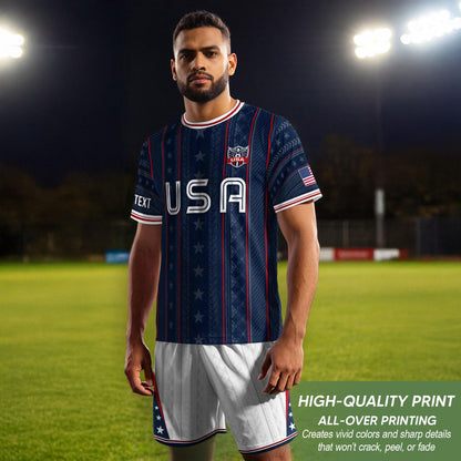 Custom USA Soccer Jersey For Men Women & Kids, Personalized American Soccer Jersey, Americana Game Day Outfit, USA Soccer Jersey Team | JK87