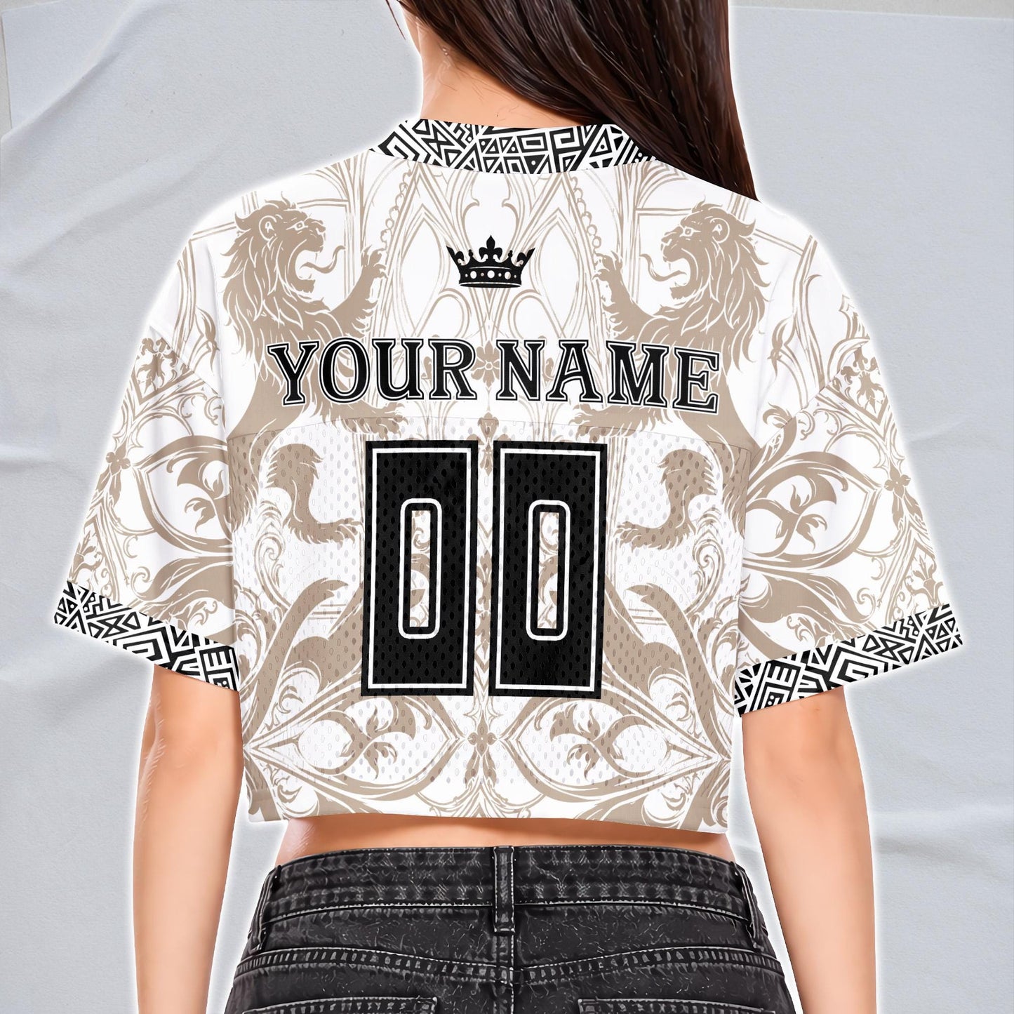 Custom England Soccer Crop Top Jersey, Personalized Name Number Shirt, Football Fan Crop Tee, Bachelorette Party & Festival Outfit | AZ81