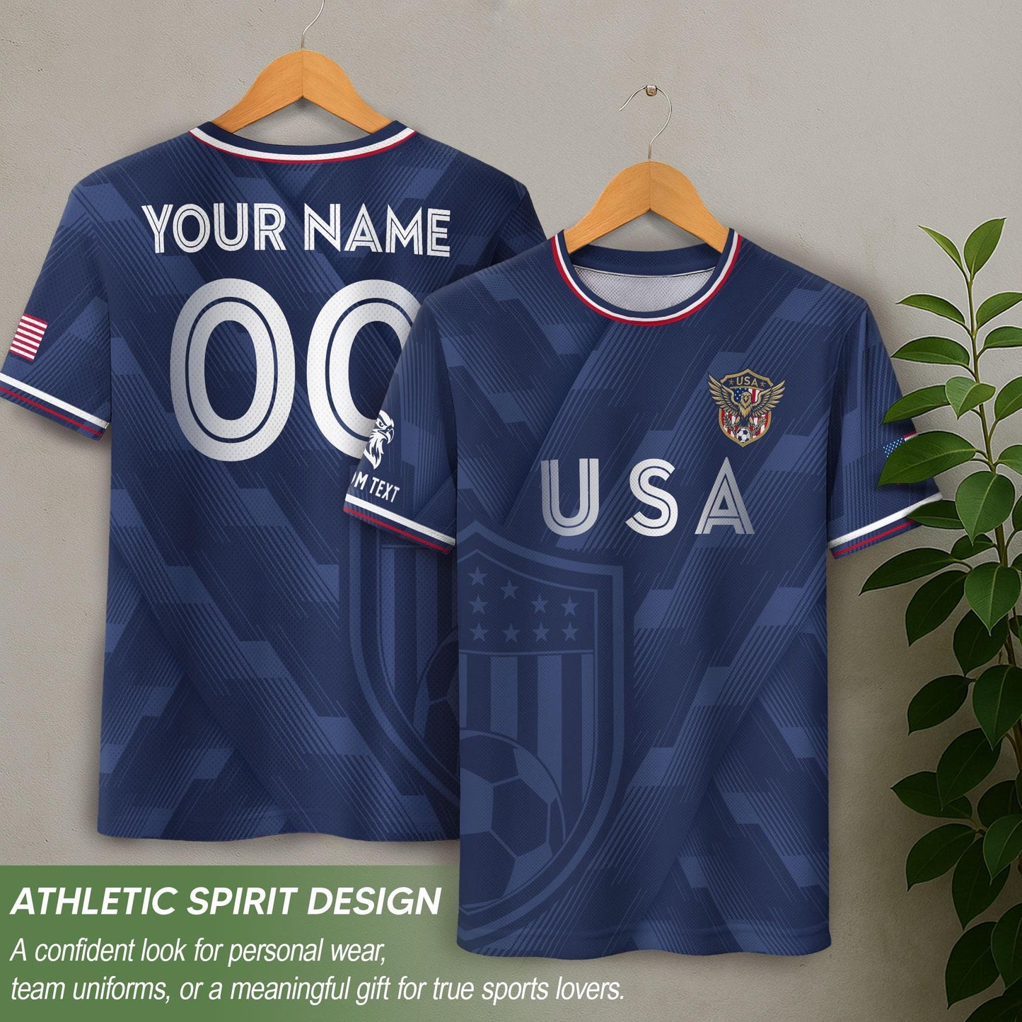 Custom USA Soccer Jersey For Men Women & Kids, Personalized American Soccer Jersey, Americana Game Day Outfit, USA Soccer Jersey Team | ZI68