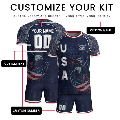 Custom USA Soccer Jersey For Men Women & Kids, Personalized American Soccer Jersey, Americana Game Day Outfit, USA Soccer Jersey Team | AE40