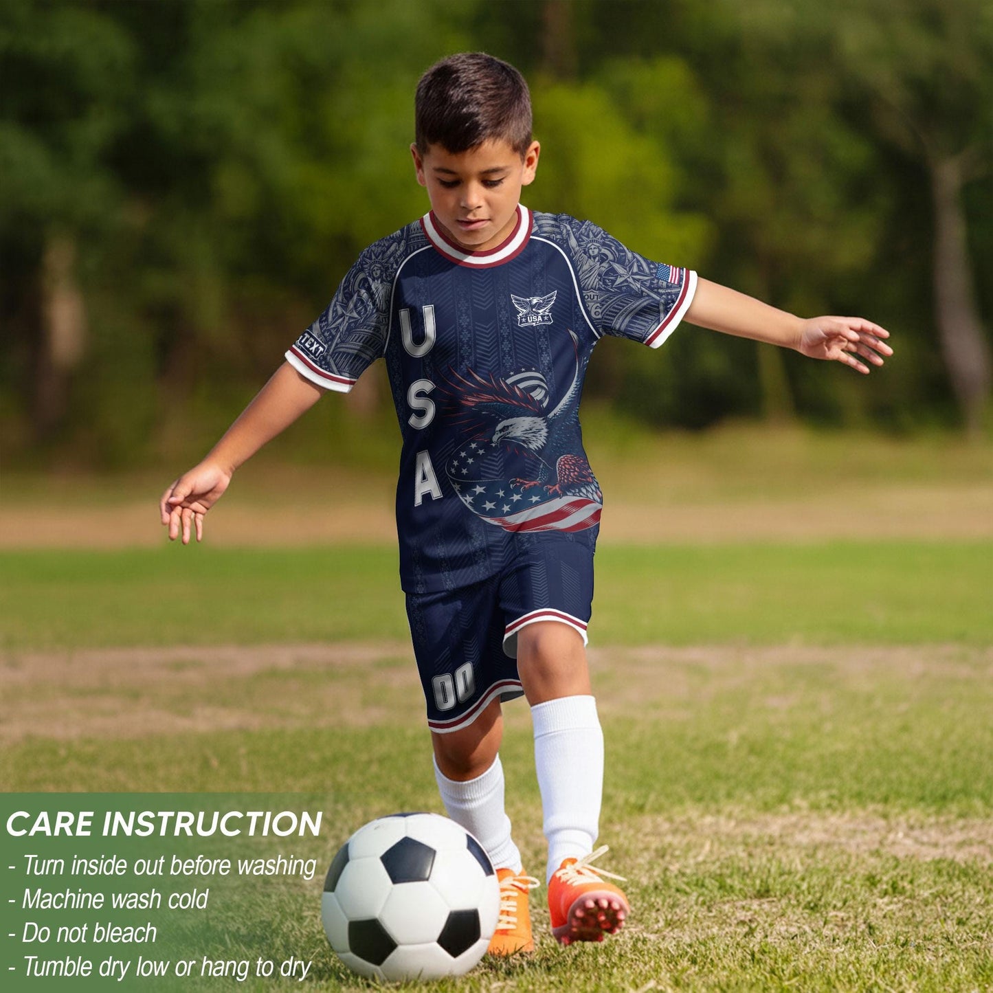 Custom USA Soccer Jersey For Men Women & Kids, Personalized American Soccer Jersey, Americana Game Day Outfit, USA Soccer Jersey Team | AE40