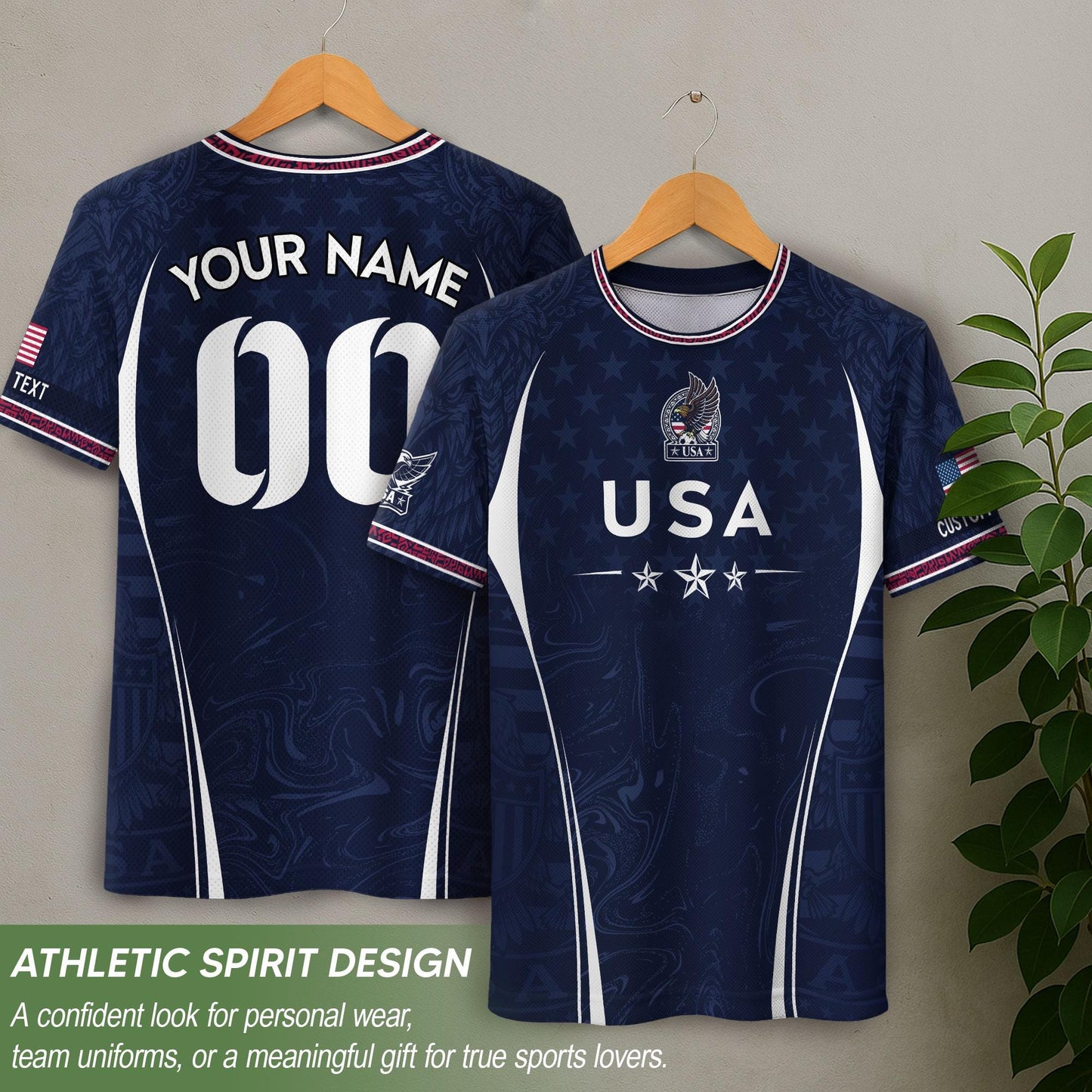 Custom USA Soccer Jersey For Men Women & Kids, Personalized American Soccer Jersey, Americana Game Day Outfit, USA Soccer Jersey Team | WY38