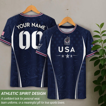 Custom USA Soccer Jersey For Men Women & Kids, Personalized American Soccer Jersey, Americana Game Day Outfit, USA Soccer Jersey Team | WY38