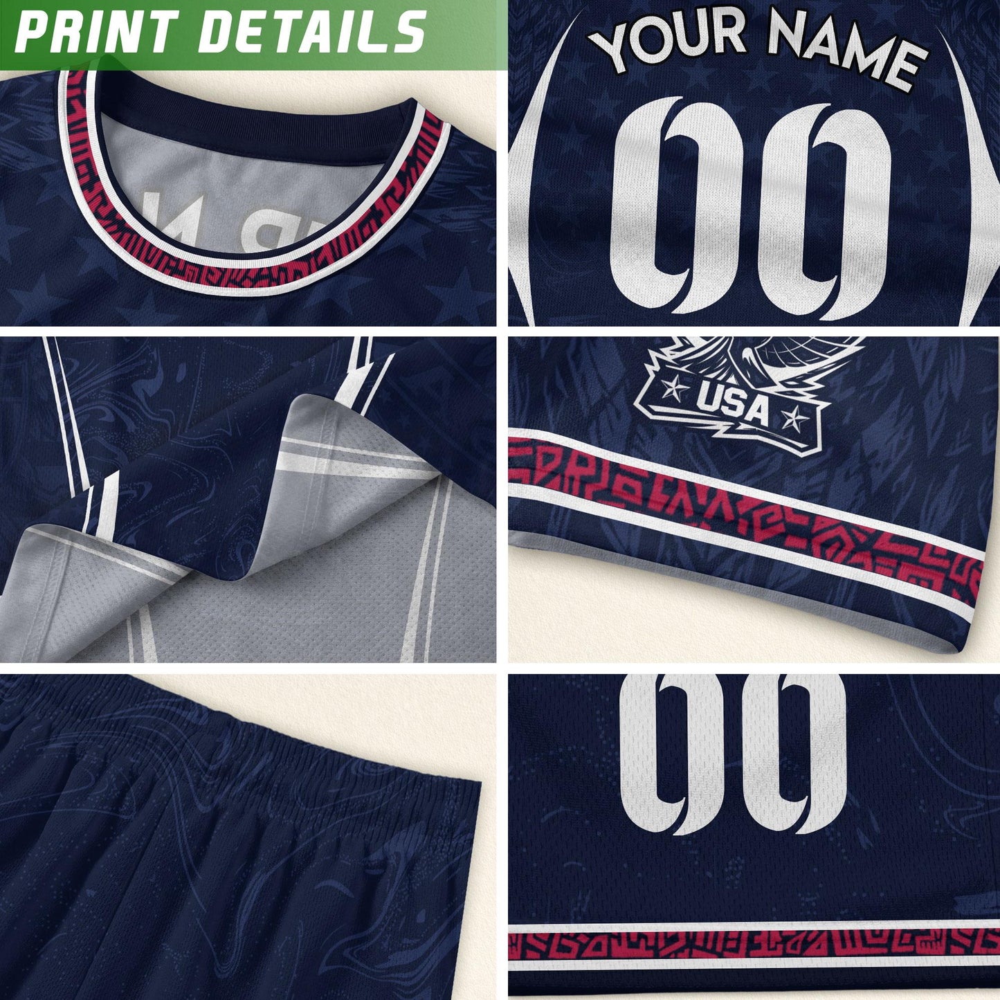 Custom USA Soccer Jersey For Men Women & Kids, Personalized American Soccer Jersey, Americana Game Day Outfit, USA Soccer Jersey Team | WY38
