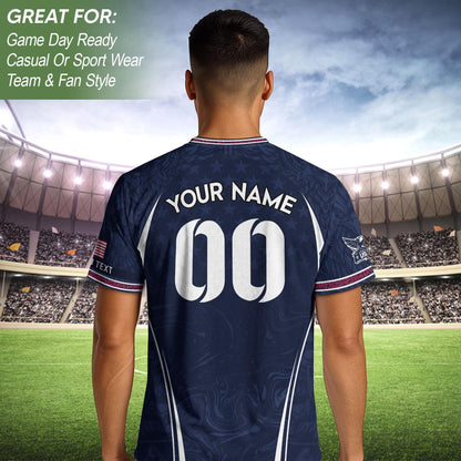 Custom USA Soccer Jersey For Men Women & Kids, Personalized American Soccer Jersey, Americana Game Day Outfit, USA Soccer Jersey Team | WY38