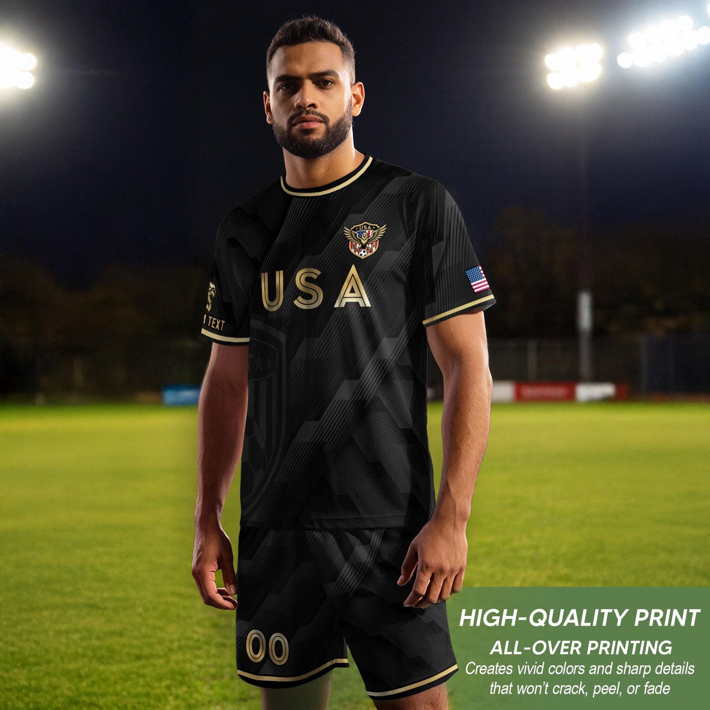 Custom USA Soccer Jersey For Men Women & Kids, Personalized American Soccer Jersey, Americana Game Day Outfit, USA Soccer Jersey Team | PR54
