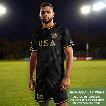 Custom USA Soccer Jersey For Men Women & Kids, Personalized American Soccer Jersey, Americana Game Day Outfit, USA Soccer Jersey Team | PR54